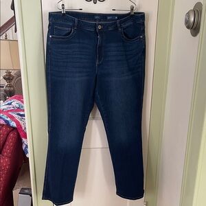 J. Jill Deep Indigo Ankle Jeans